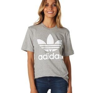 ADDIDAS gray tee
